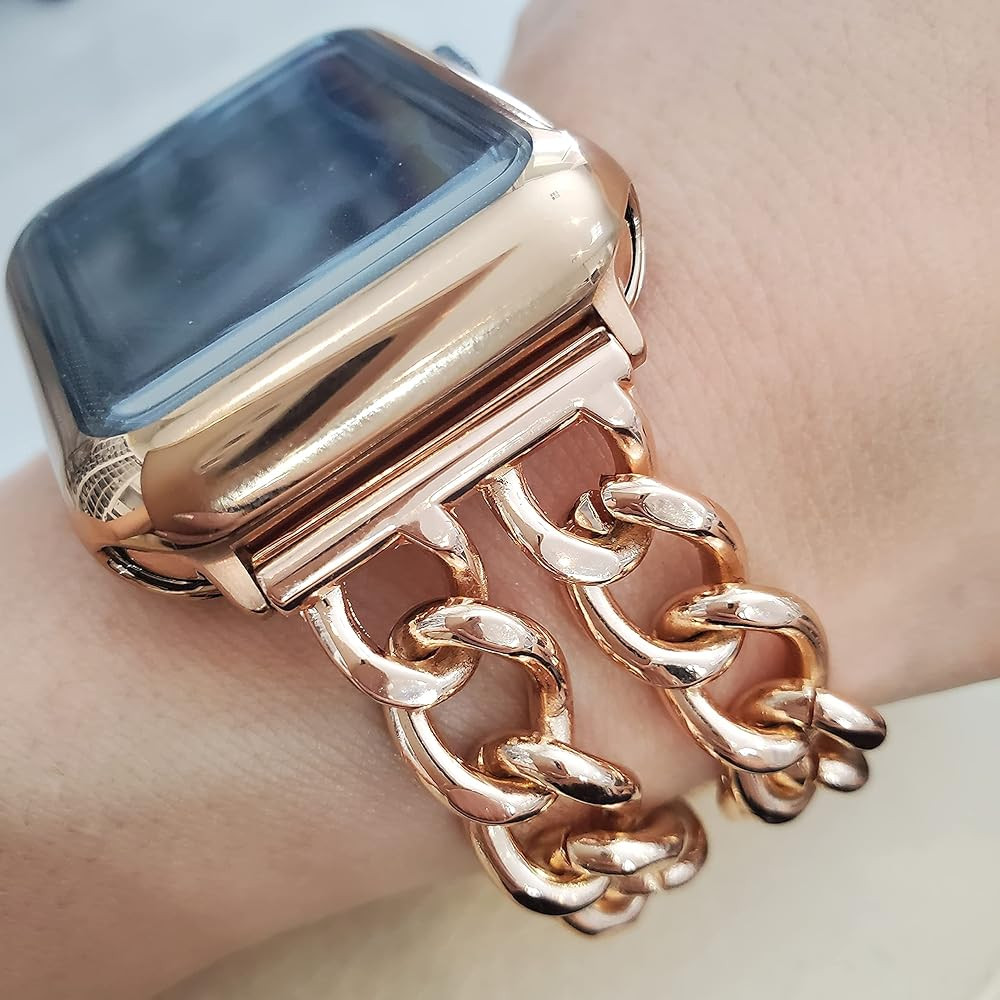 DSAAplus Compatible With Apple Watch Band 38mm 40mm 41mm 42mm 44mm 45mm 49mm Stainless Steel Meta... | Amazon (US)