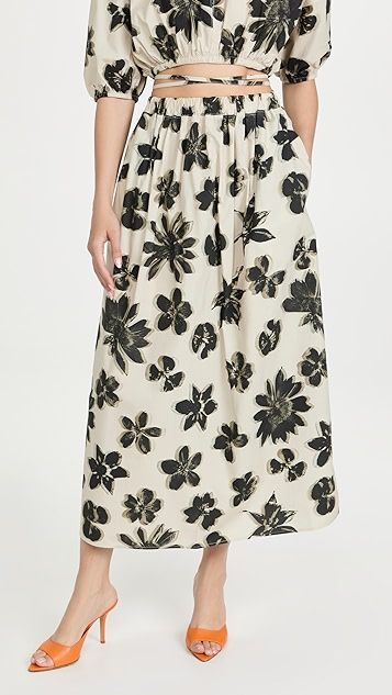 Ellie Blurred Floral Skirt | Shopbop