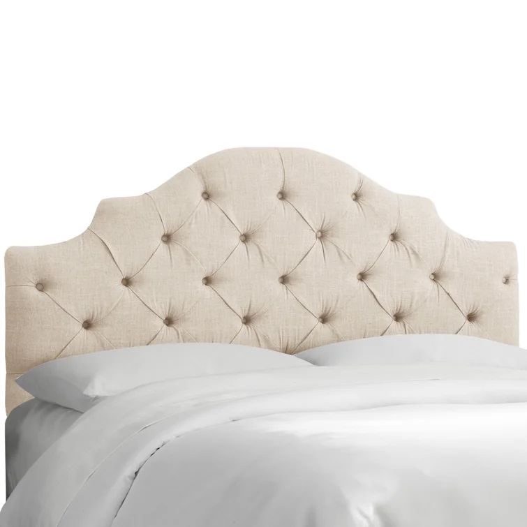 Tufted Notched Upholstered Solid Wood Panel Headboard | Wayfair North America