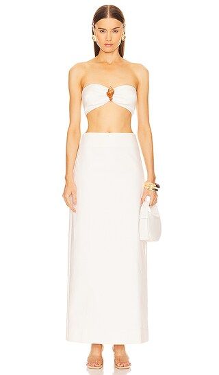 Top & Skirt Set in Off White | Revolve Clothing (Global)