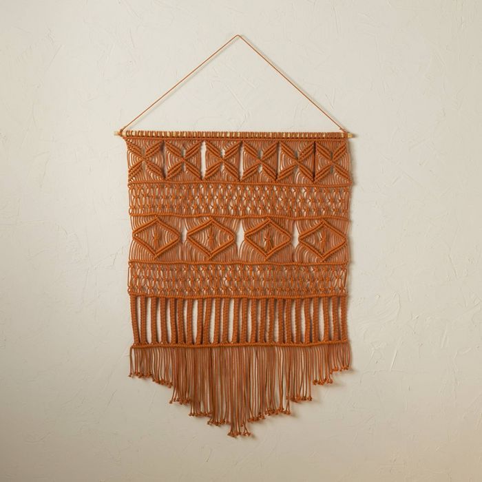 25" x 35" Macrame Wall Hanging Brown - Opalhouse™ designed with Jungalow™ | Target
