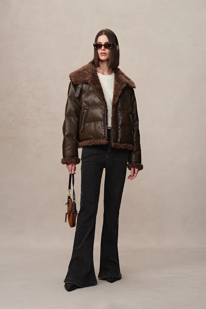 Faye Large Fur Collar Down Jacket | Fabrique