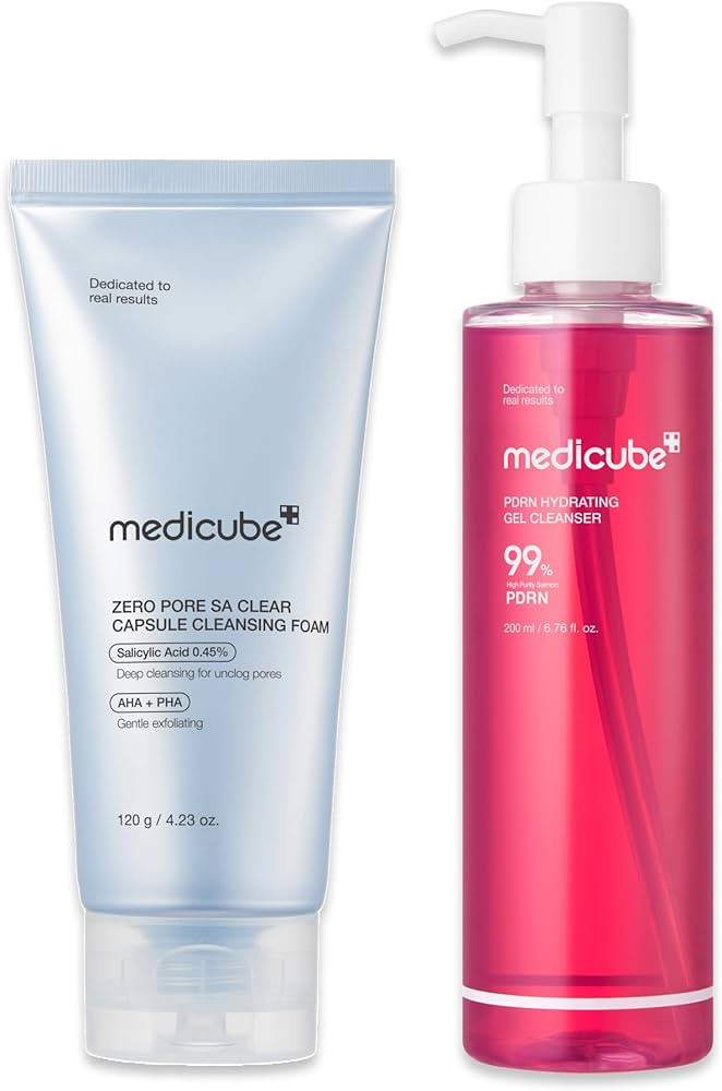 medicube Zero Pore Capsule & PDRN Cleansing Duo: Zero Pore Clear Capsule Facial Deep Cleanser and... | Amazon (US)