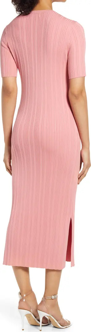Rachel Parcel Rib Midi Pencil Dress | Nordstrom
