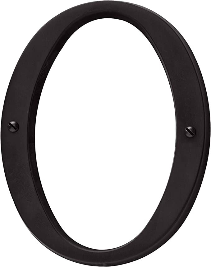Baldwin Estate 90670.102.CD Solid Brass Traditional House Number Zero in Oil Rubbed Bronze, 4.75" | Amazon (US)