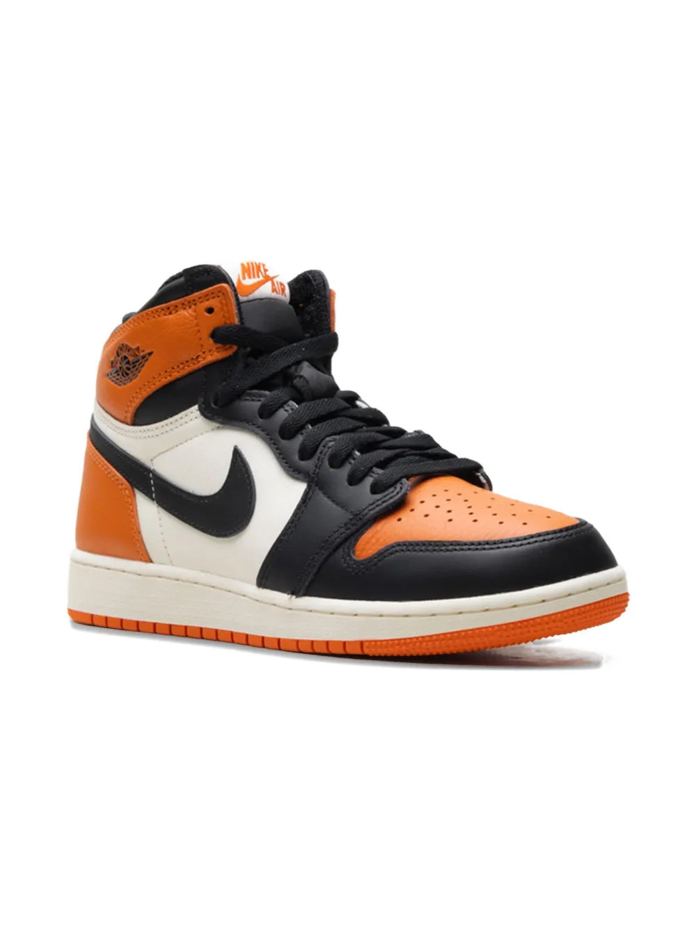 "Jordan Kids Air Jordan 1 Retro High OG ""Shattered Backboard"" sneakers - Orange" | Farfetch Global