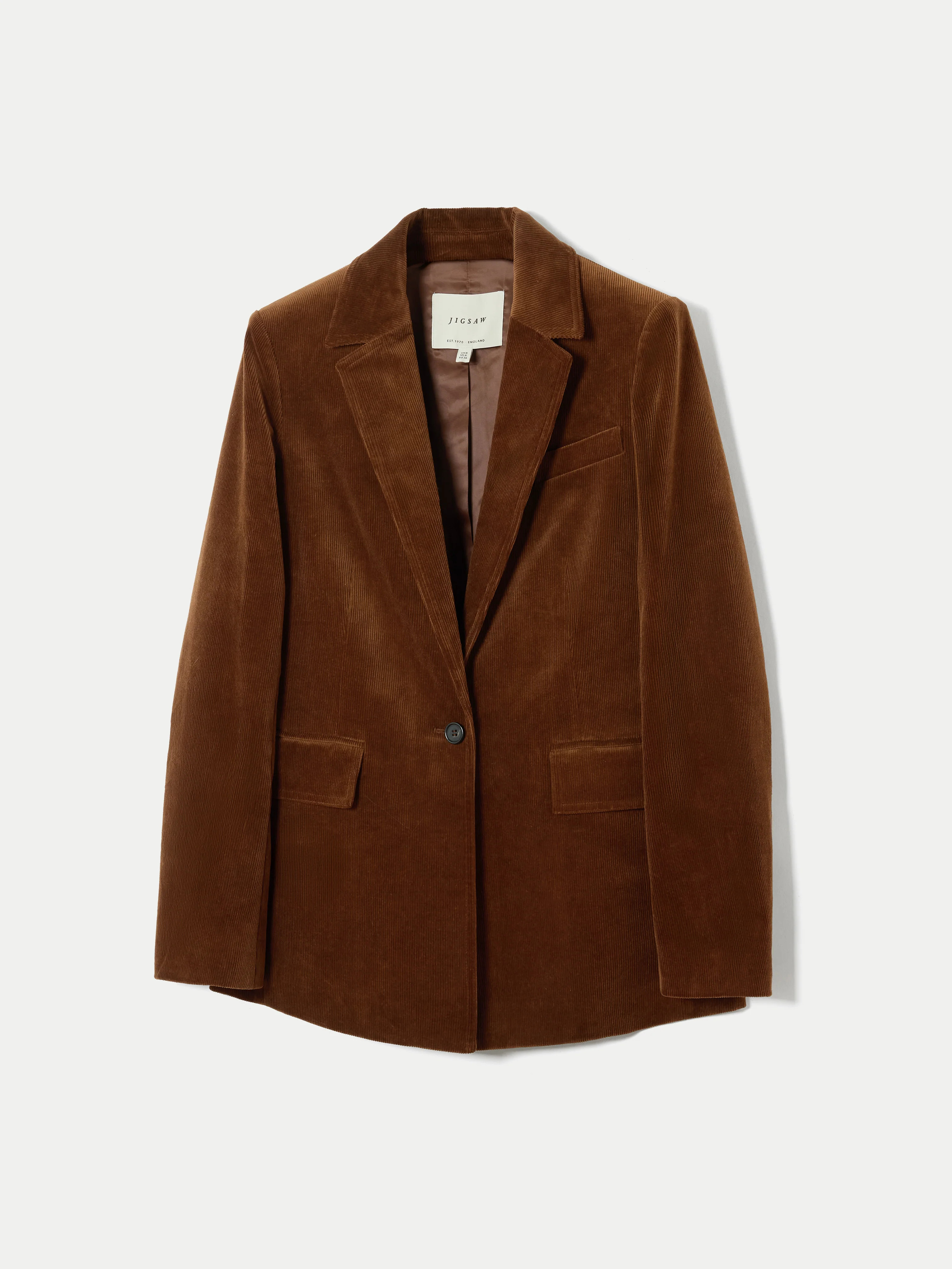 Ross Cord Blazer | Brown | Jigsaw (UK)