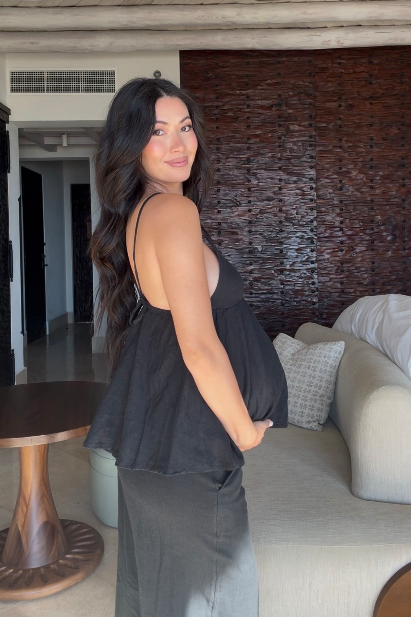 For sizing reference, I am in my pre-pregnancy XS. I am 5’8, in my third trimester. Top is adjustable and pants are elastic waist🤎 

Free people, free people set, bump friendly, bump style, bump friendly vacation outfits, free people haul 

#LTKmomlife #LTKBump #LTKootd