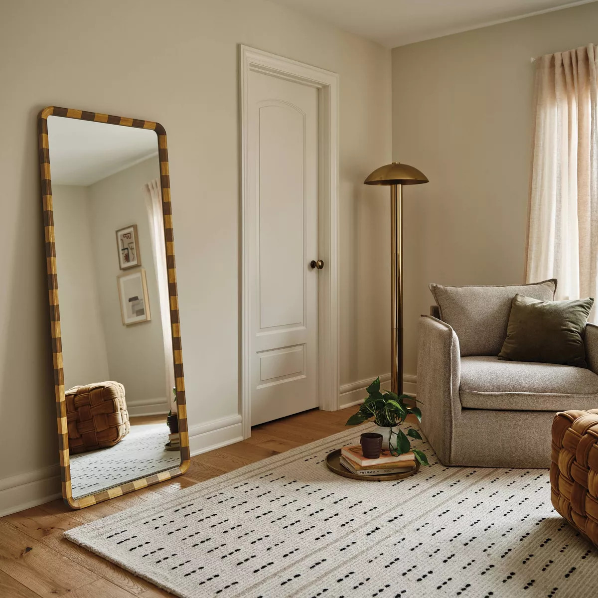 25"x65" Striped Floor Mirror - Threshold™ | Target