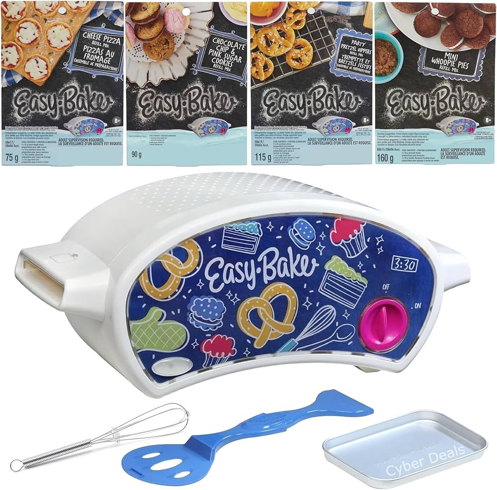 Ultimate Easy Bake Oven Baking Bundle - Oven, Cookie, Pretzel, Pizza Mixes + Sprinkles & Whisk fo... | Amazon (US)
