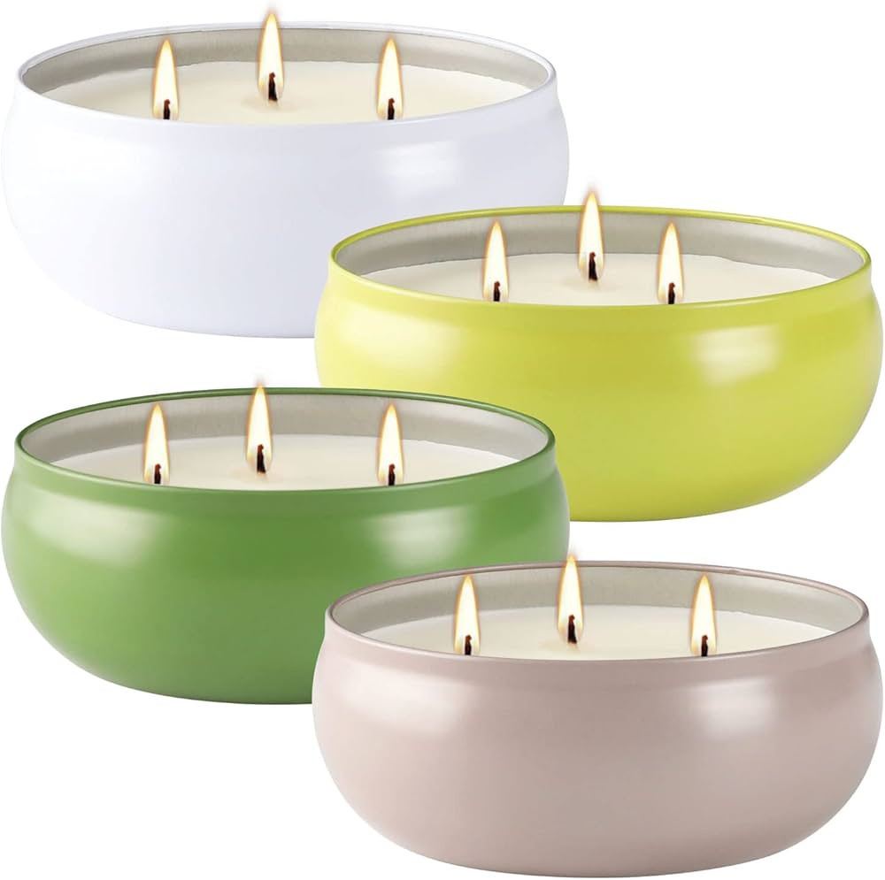 Citronella Candles Outdoor Large 3 Wick Scented Gift Soy Wax Candle for Home Outside Porch Patio,... | Amazon (US)