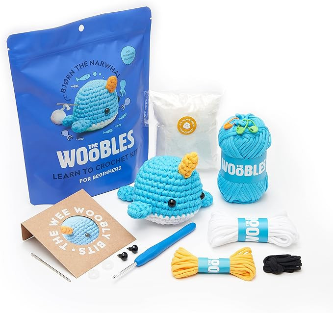 The Woobles Crochet Kit for Beginners - Easy Arts and Crafts Knitting & Crochet Animals Kit As Se... | Amazon (US)