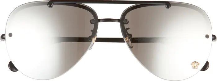 60mm Mirrored Aviator Sunglasses | Nordstrom