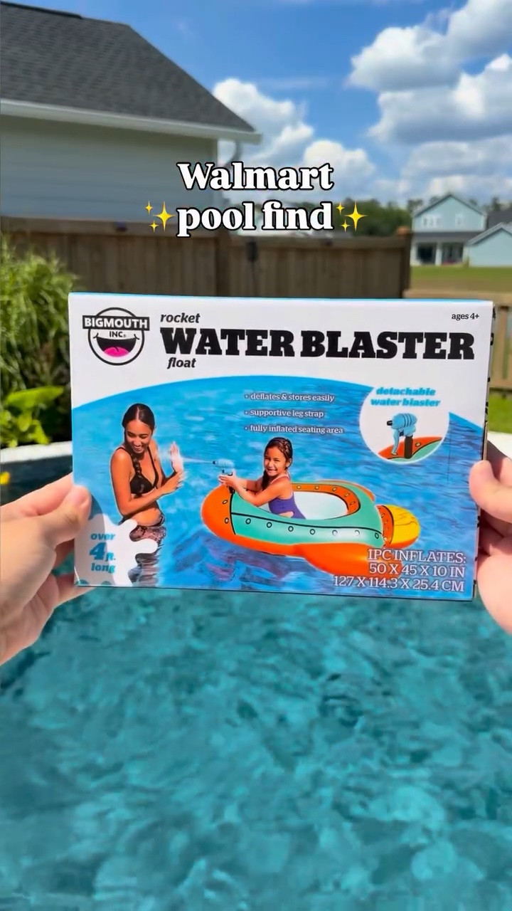 Comment “SHIP” and I’ll send you a 🔗💕

My son absolutely loved this🤣😍 It comes with a water blaster. 

#summerfind #walmartfinds #pool