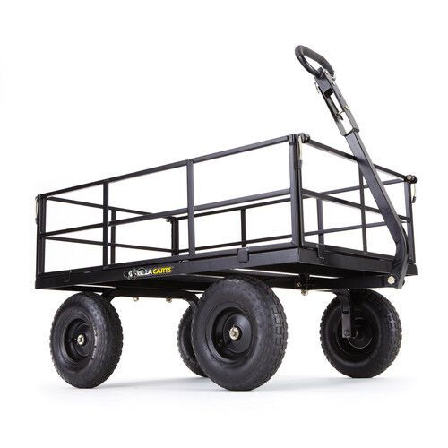 Gorilla Carts GOR1200-COM 1200-lb. Heavy-Duty Steel Utility Cart, 13" Tires - Walmart.com | Walmart (US)