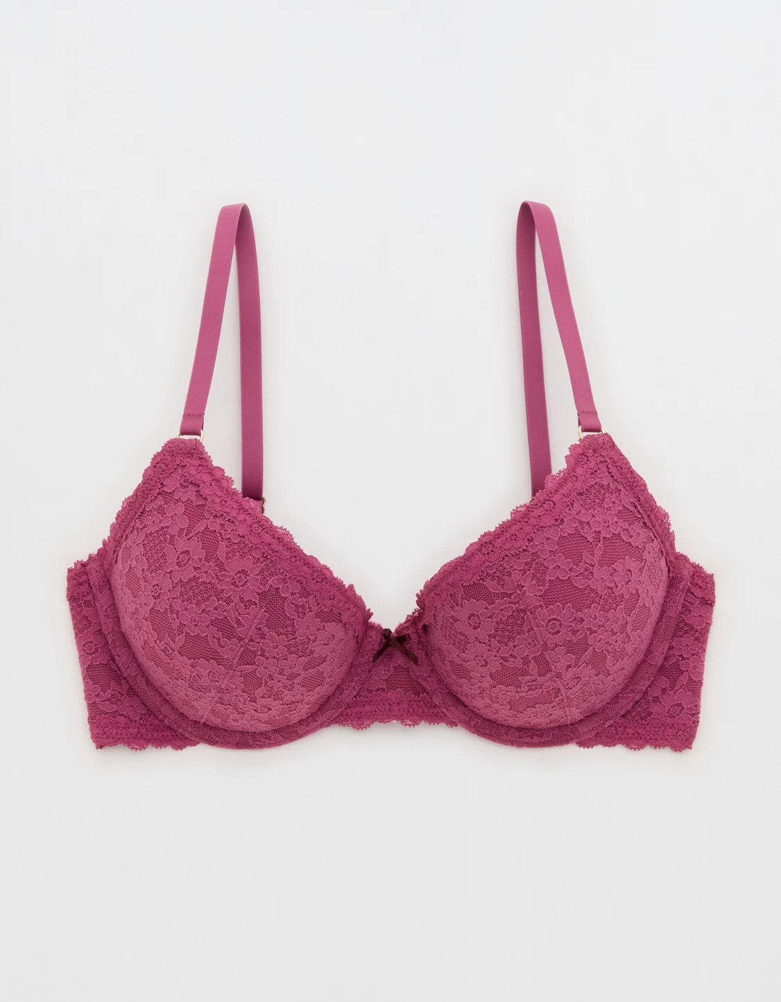 Show Off Vintage Lace Plunge Push Up Bra | Aerie