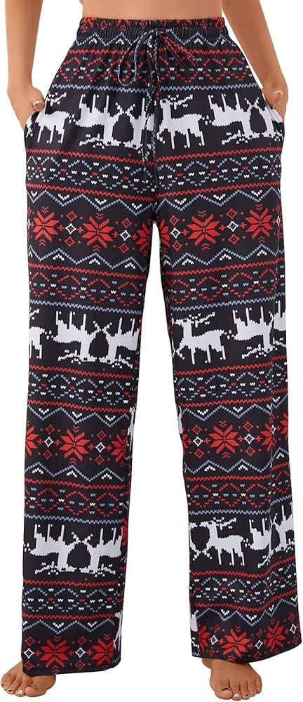X-Image Women Comfy Casual Pajama Pants with Pockets & Drawstring | Amazon (US)