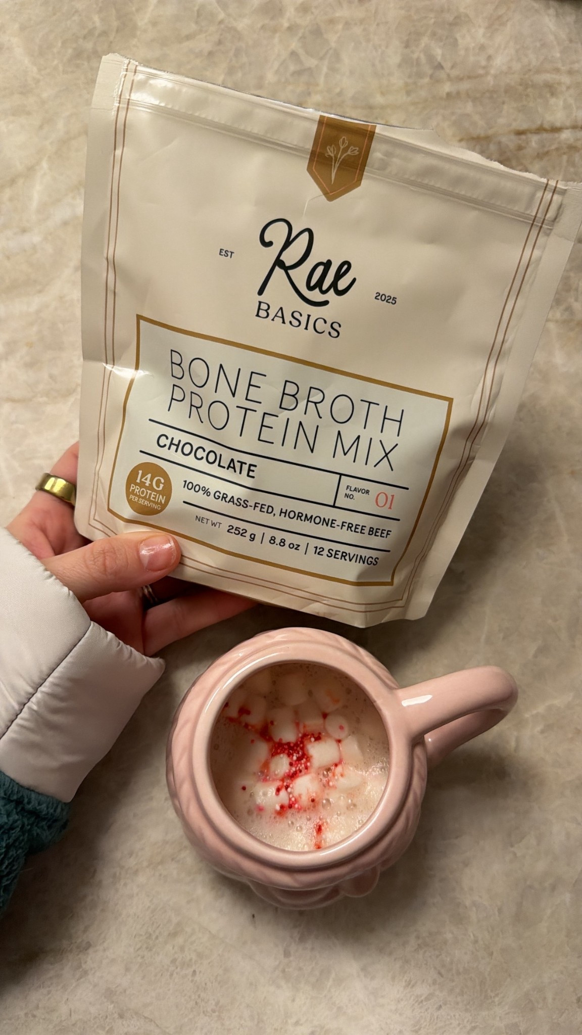No sugar hot chocolate bone broth! My kids LOVE it. And yes it tastes like hot cocoa. We do it with milk to make it creamy. 

#LTKfitnessgoals #LTKmomlife #LTKActive