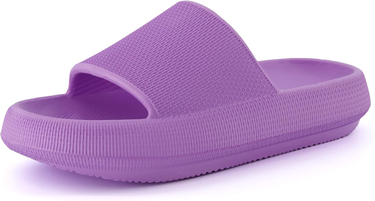CUSHIONAIRE Women's Feather Cloud Recovery Slide Sandals with +Comfort | Amazon (US)
