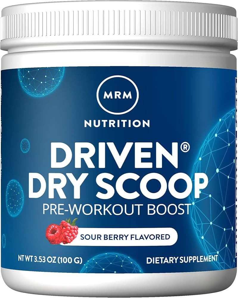 MRM Nutrition Driven™ Dry Scoop Pre-Workout Powder| Sour Berry Flavored| Pure Ingredients| Musc... | Amazon (US)