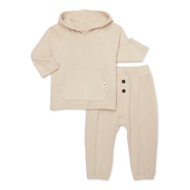 easy-peasy Baby Hoodie and Joggers Outfit Set, 2-Piece, Sizes 0M-24M | Walmart (US)