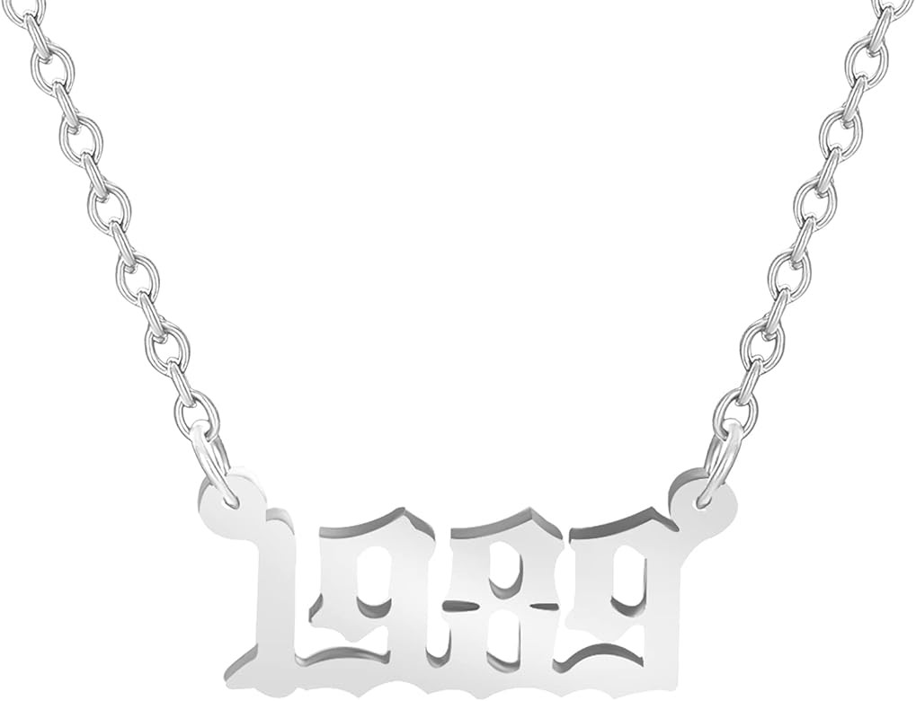choice of all 1989 Necklace for Women Girls 1989 Number Necklace Fans Gift Music Lover Gift 1989 ... | Amazon (US)