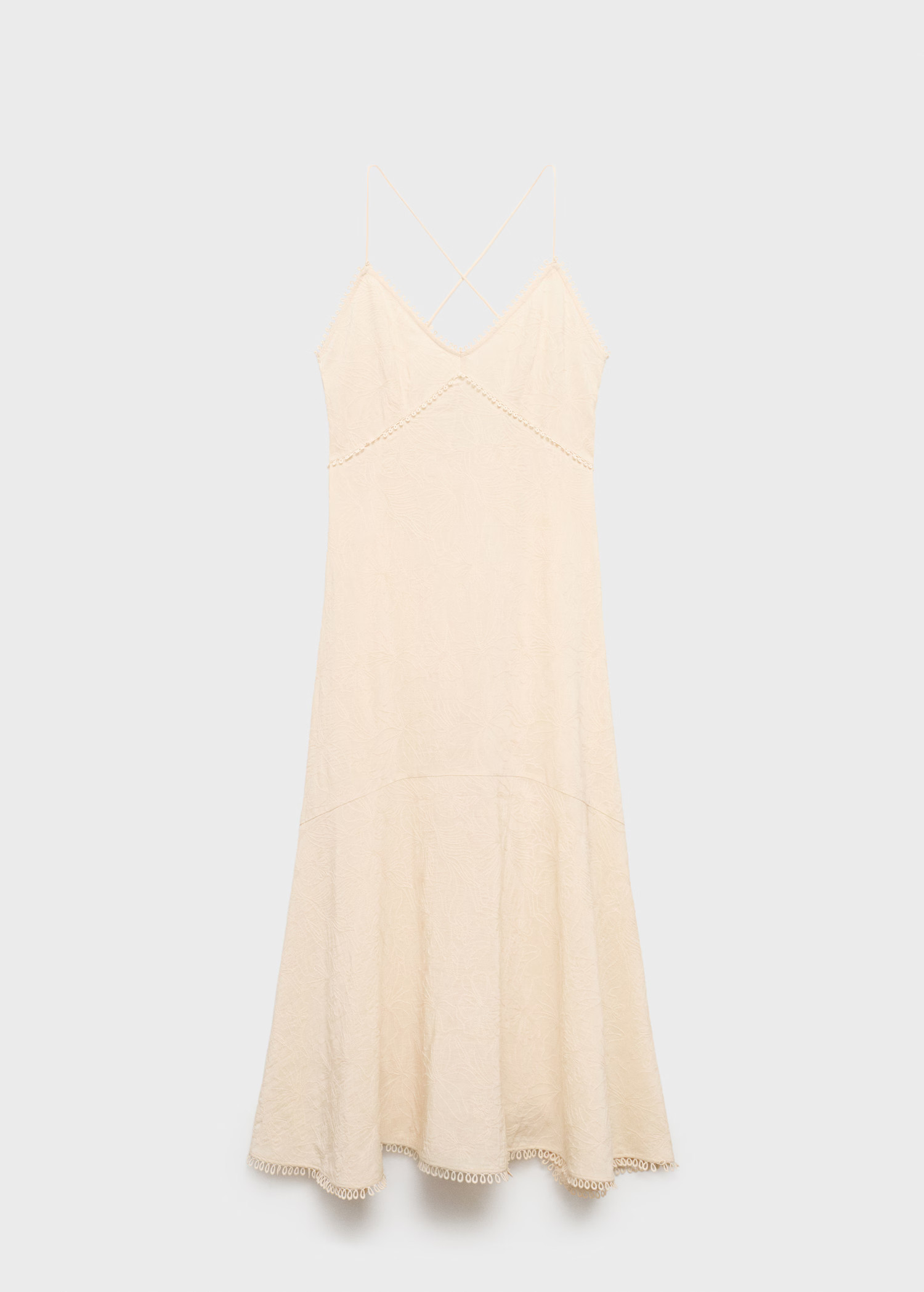 Embroidered midi dress - Women | MANGO United Kingdom | MANGO (UK)