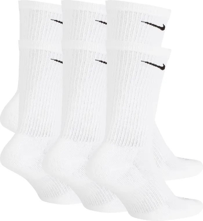 Assorted 6-Pack Everyday Plush Cushion Crew Training Socks | Nordstrom