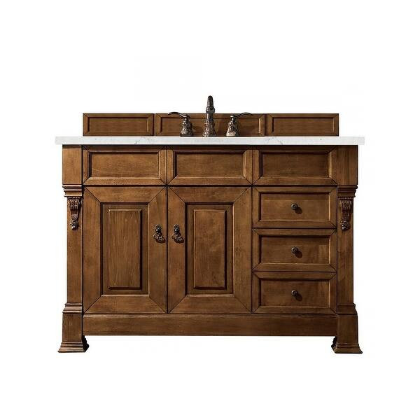 Brookfield 48" Oak S Vanity by James Martin Vanities - Overstock - 9667612 | Bed Bath & Beyond