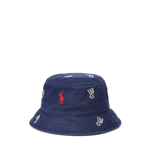 Polo Ralph Lauren Men's P-Wing Twill Bucket Hat Newport Navy AOE Multi, Medium | Amazon (US)