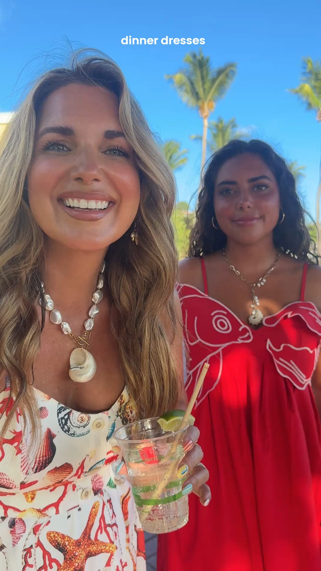 Amazon dinner dresses that are a 10/10!! 
Wearing size small in both. 
Mine is actually a set but my skirt is long so I had to pull it up. 

#vacationoutfit #vacationdress

#LTKPetite #LTKFindsUnder50 #LTKOver40