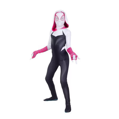 Marvel Kids' Spider Gwen Zentai Halloween Costume Jumpsuit Black M | Target