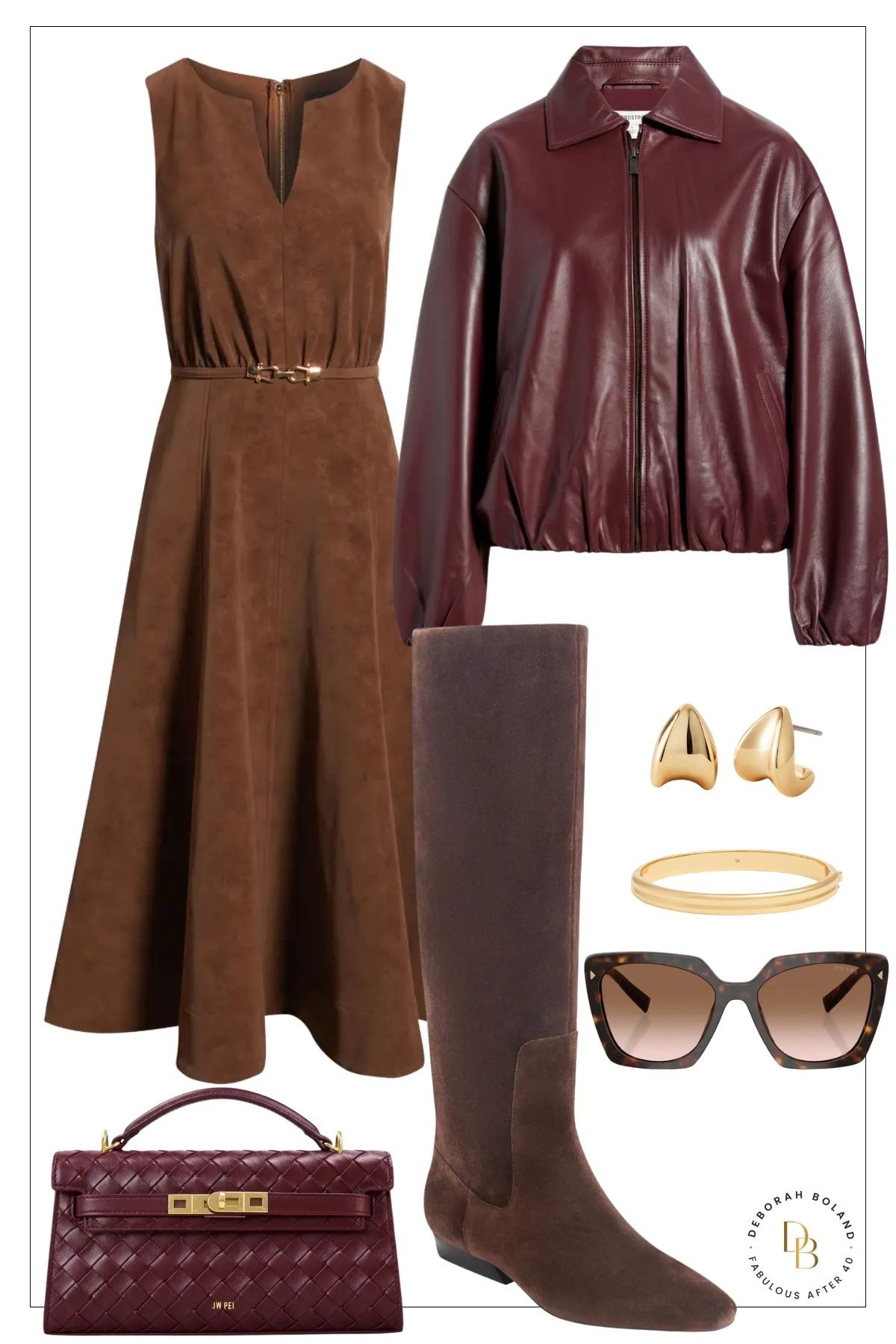 Faux suede and tall boots instantly makes it feel like fall. 🤎🍂 This A-line dress paired with a burgundy bubble hem faux leather jacket is such a fun combination, and the best part? It’s all on sale during the Nordstrom Anniversary Sale! If you’re thinking about refreshing your fall wardrobe, this look is definitely worth adding to your wishlist. ✨

#LTKOver40 #LTKSeasonal #LTKSaleAlert