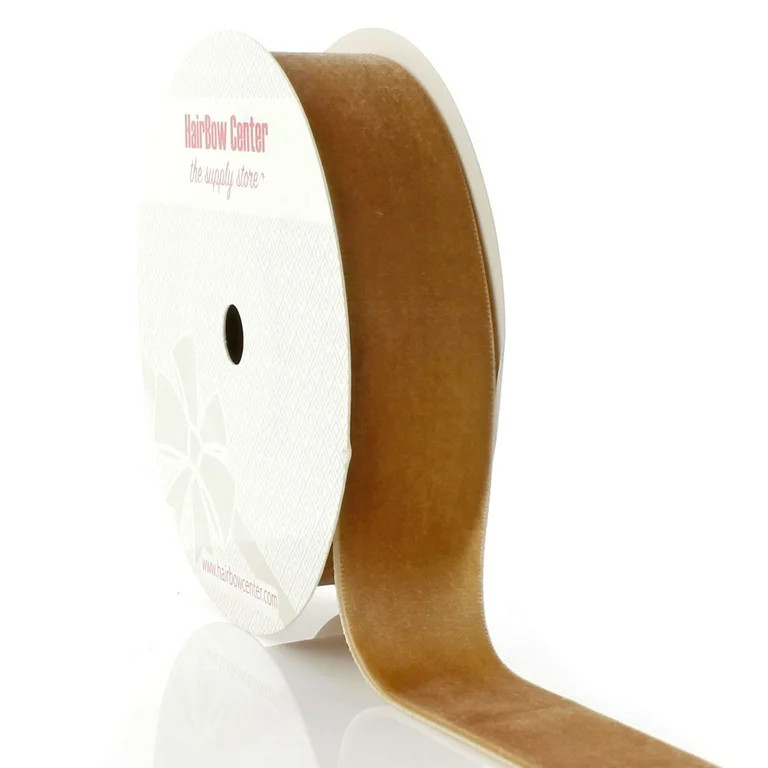 HBC 1" Velvet Ribbon 845 Camel - 5 Yards | Walmart (US)