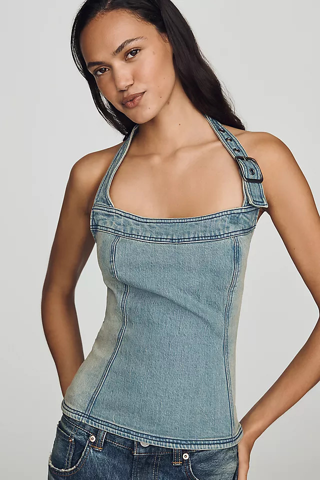 Denim Halter Top | Anthropologie (US)