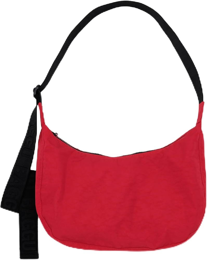 BAGGU Medium Nylon Crescent Bag - Candy Apple 47'' | Amazon (US)