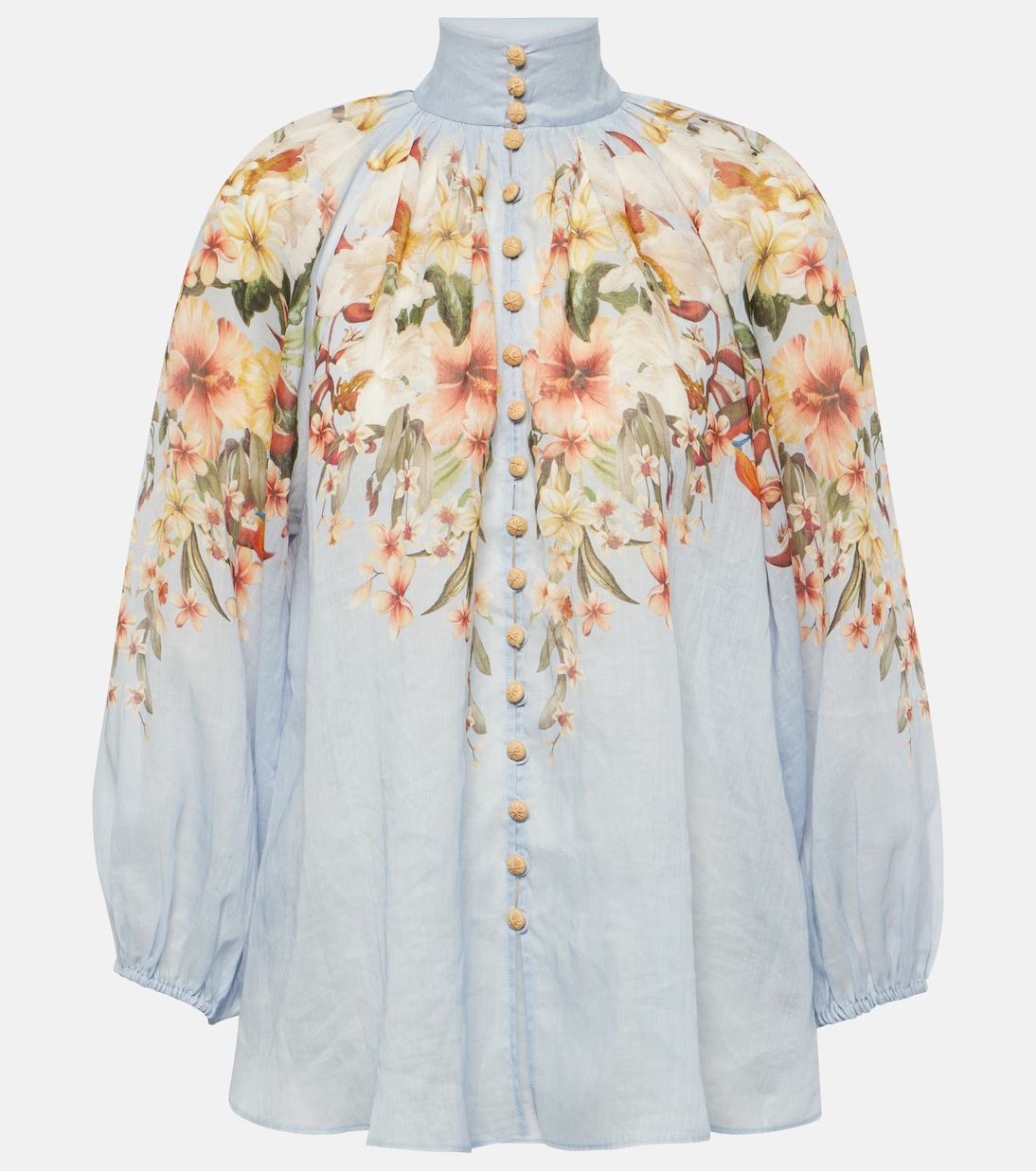 Lexi floral ramie blouse | Mytheresa (US/CA)