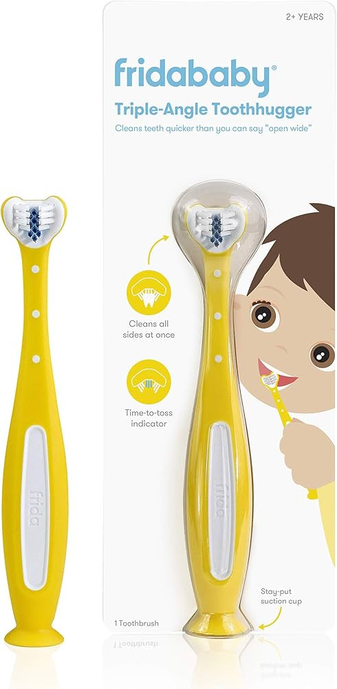 Frida Baby Triple-Angle Toothhugger Training Toothbrush for Toddler Oral Care | Amazon (US)
