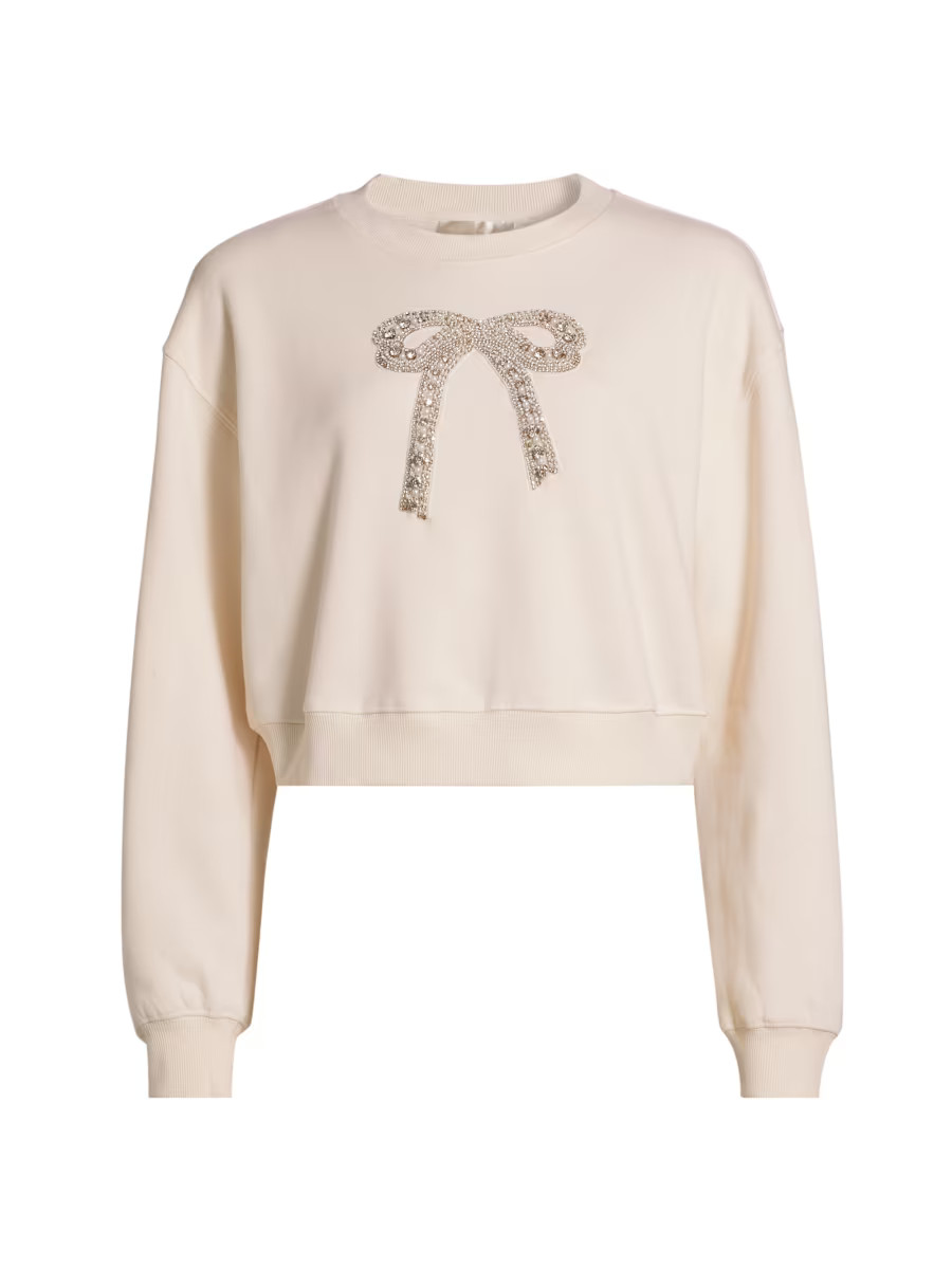 Embellished Fleece Rylan Sweatshirt | Saks Fifth Avenue