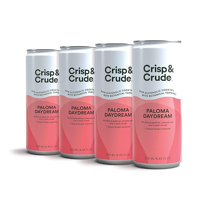 Crisp & Crude | Paloma Daydream | Award Winning Non-Alcoholic Cocktail | Botanical Terpenes | Low... | Amazon (US)
