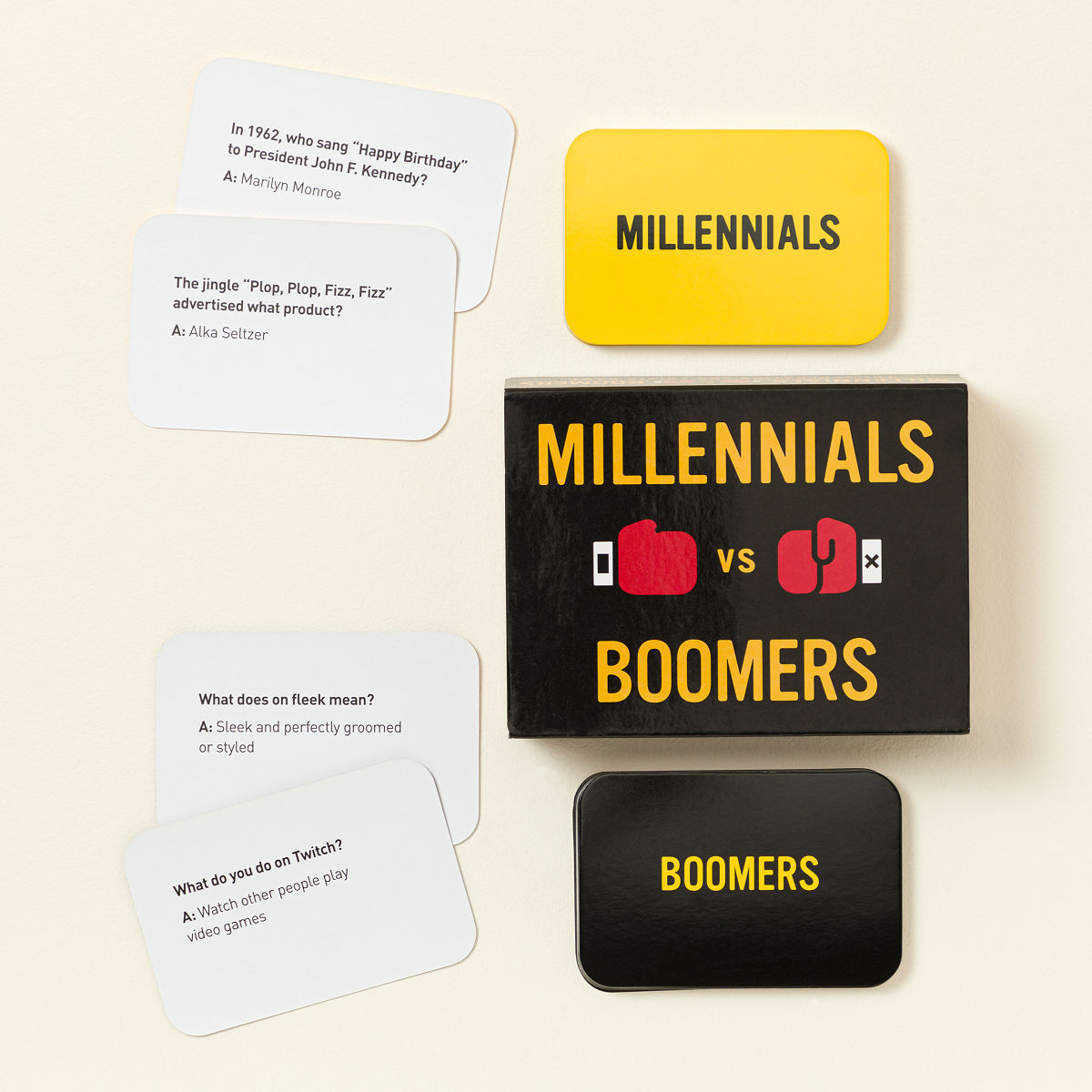 Millennials vs. Boomers Trivia Game | UncommonGoods