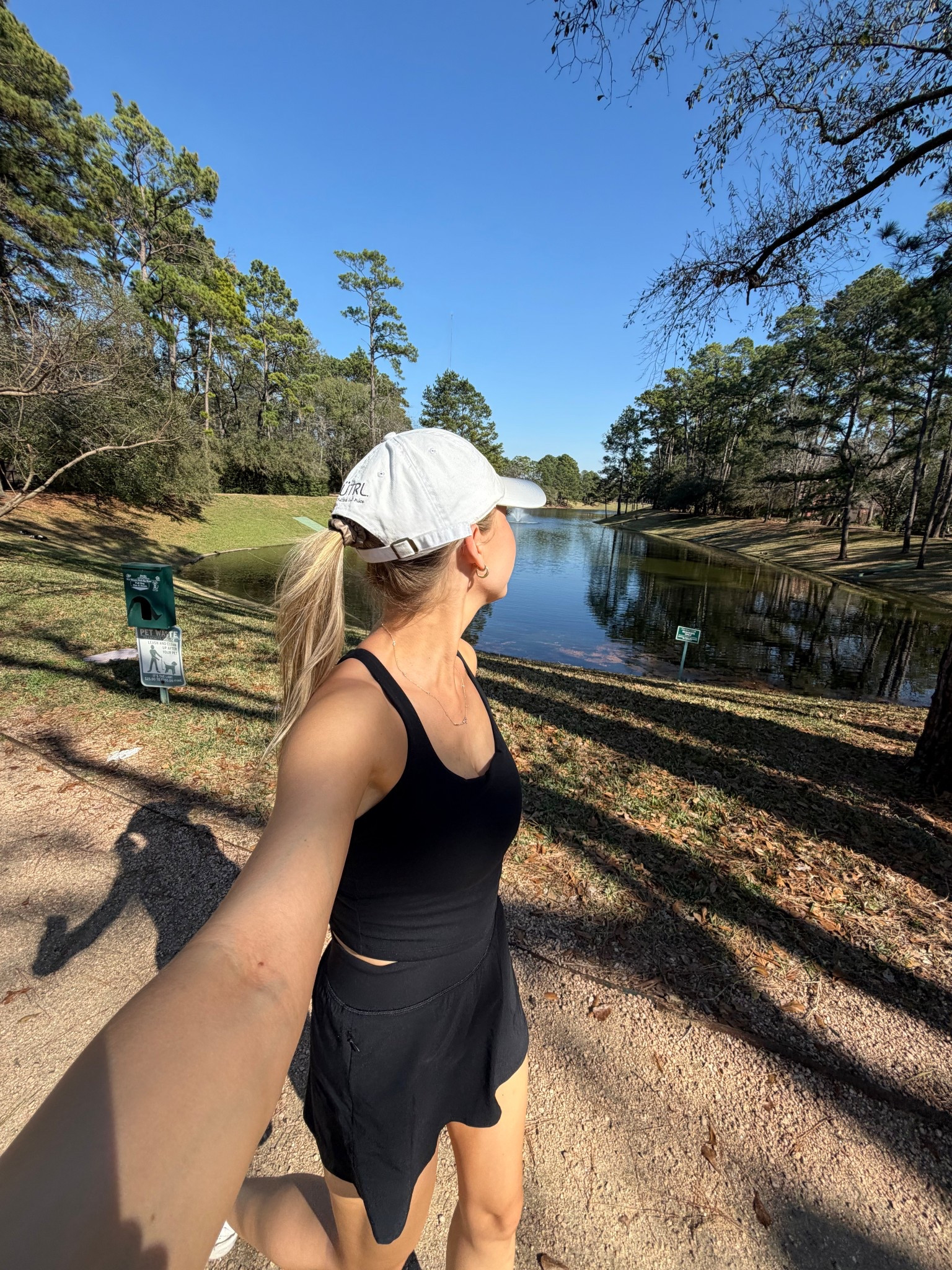 Mom walk outfit! Size M in sports bra tank (nursing friendly!!) and S in skort. 

#LTKmomlife #LTKfitnessgoals #LTKActive