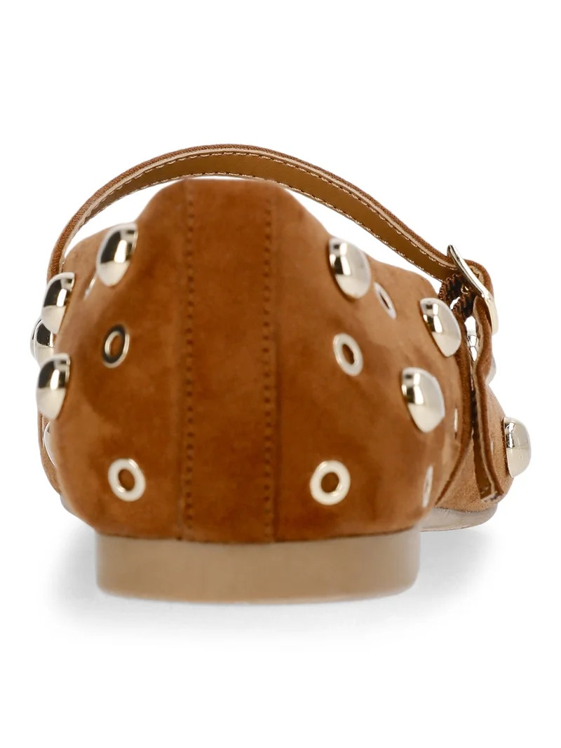 Time and Tru Women's Studded Mary Jane Flats | Walmart (US)