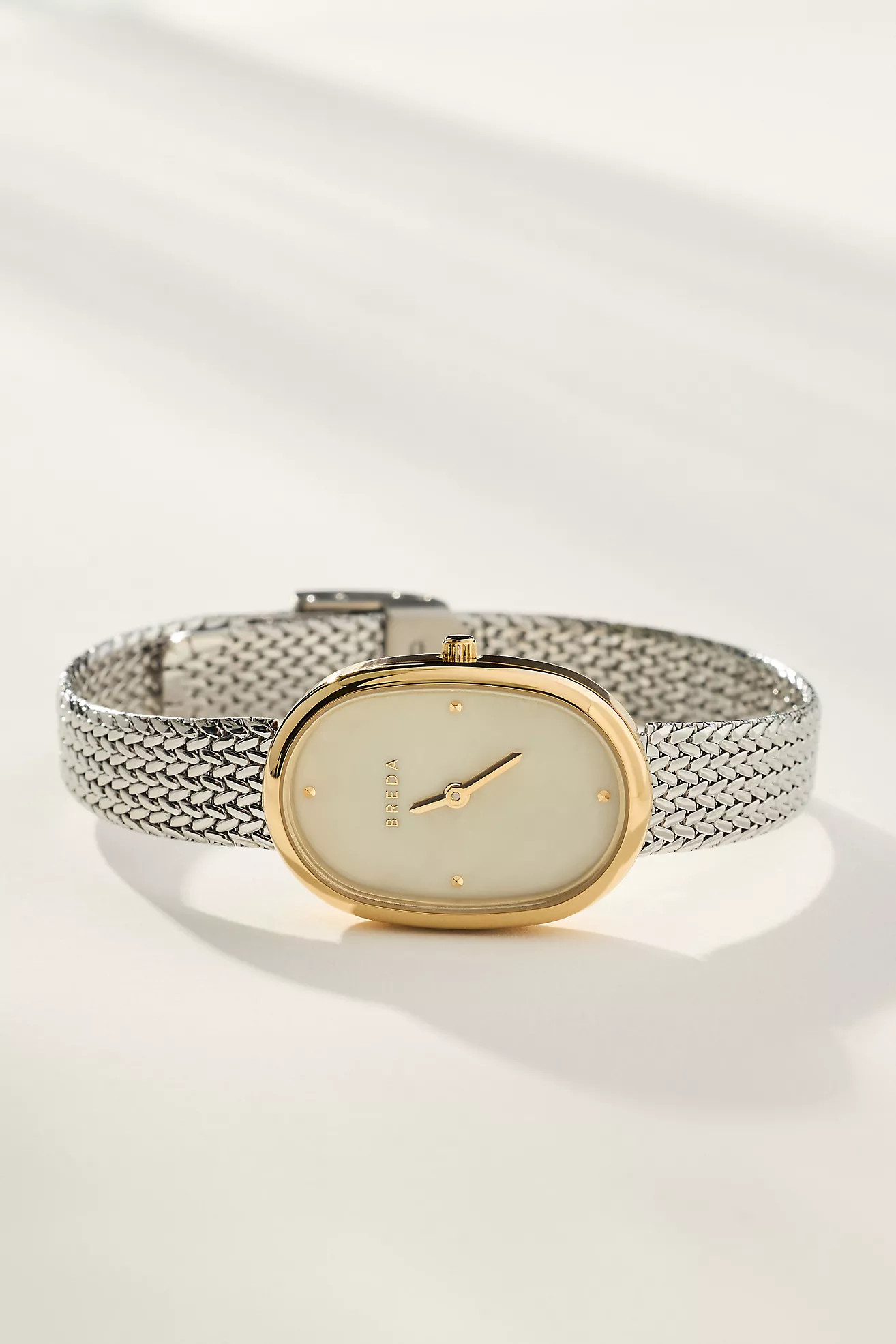 BREDA Jane Oval Tethered Metal Watch | Anthropologie (US)