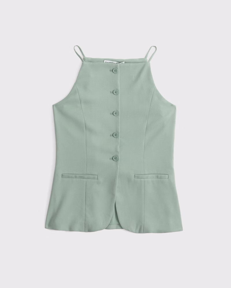 Women's Strappy Tie-Back Vest | Women's New Arrivals | Abercrombie.com | Abercrombie & Fitch (US)