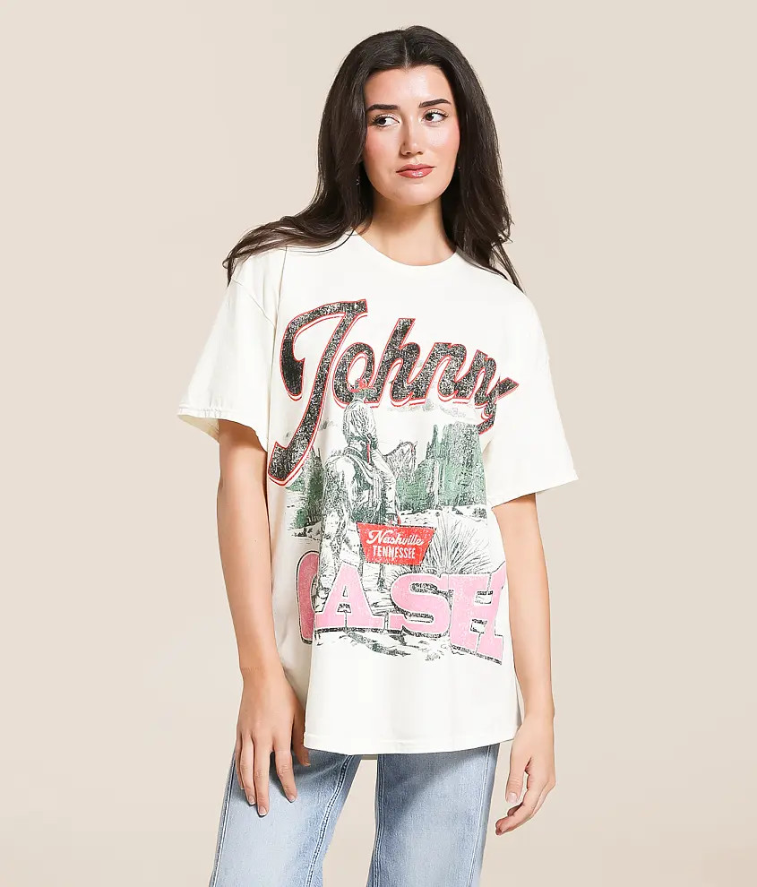 Johnny Cash Oversized Band T-Shirt | Buckle