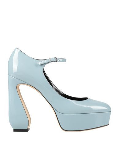 Si Rossi By Sergio Rossi Woman Pumps Light blue Size 11 Leather | YOOX (US)