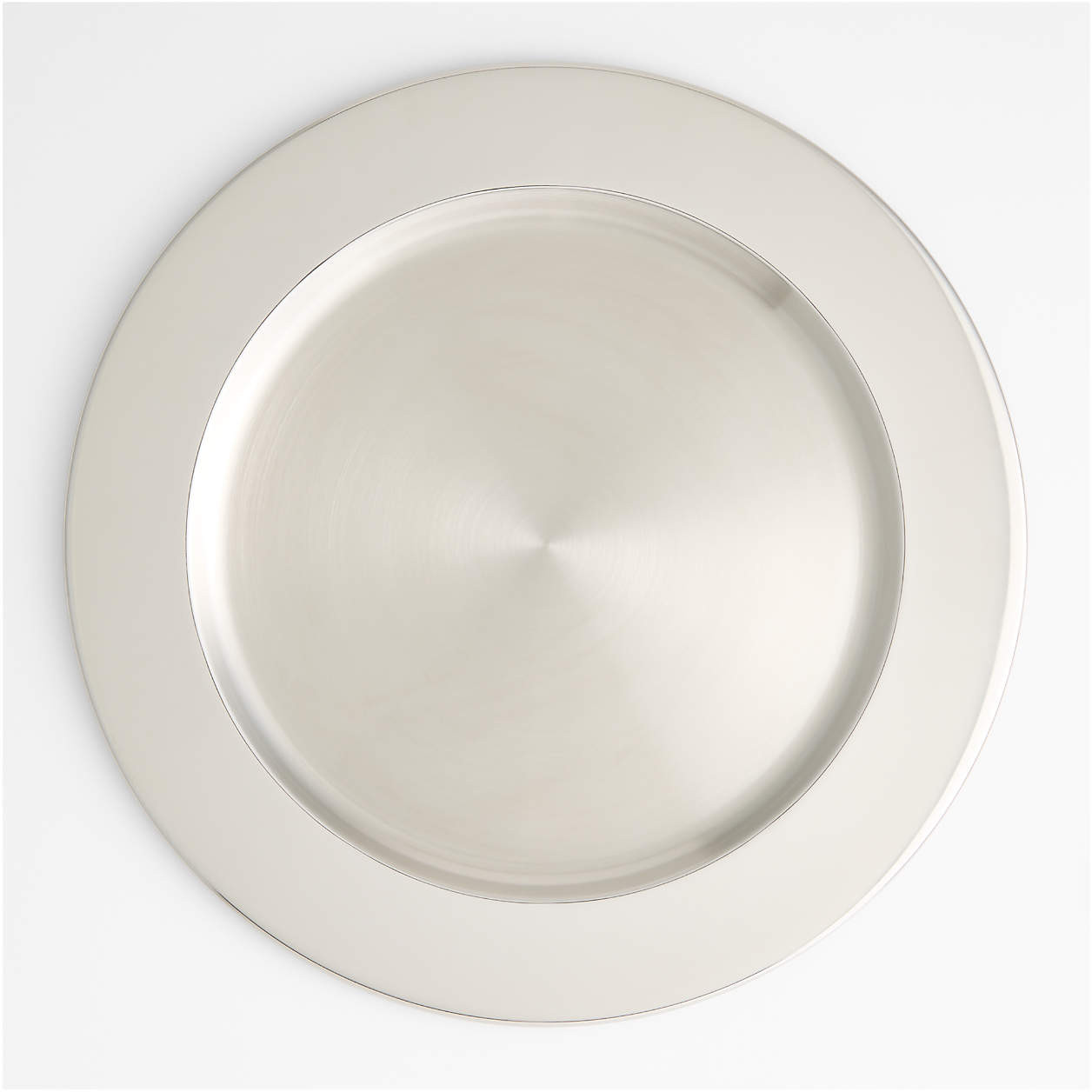 Stainless Steel Charger Plate + Reviews | Crate & Barrel | Crate & Barrel