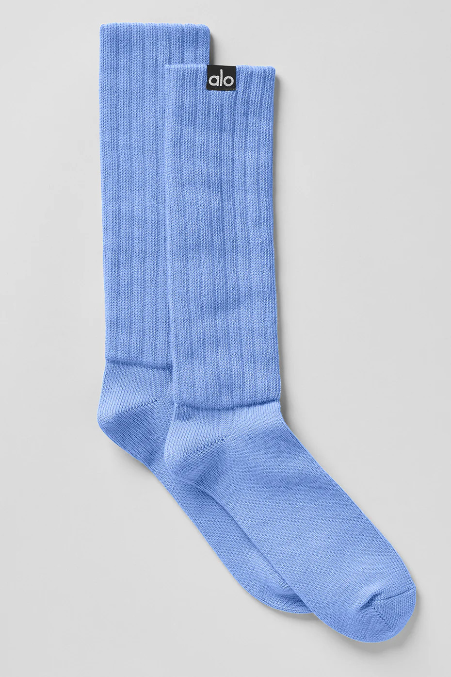 ALO | Scrunch Socks in Crystal Clear Blue, Size: Large | Alo Yoga (US)