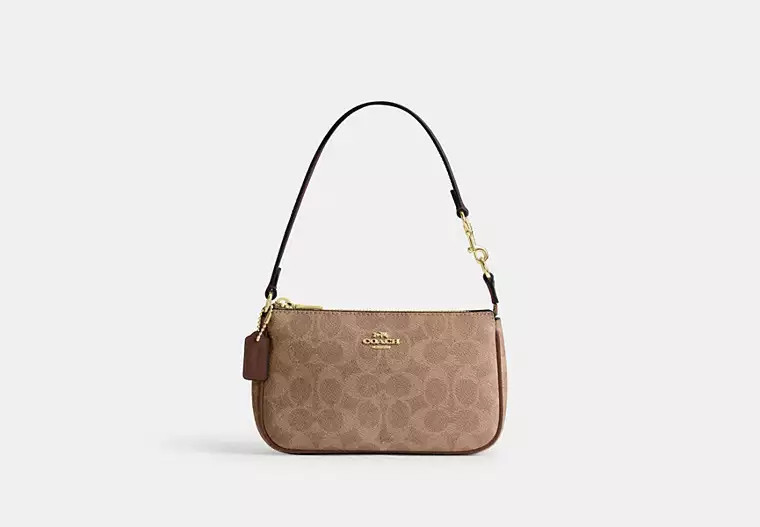 Coach Outlet Nolita 19 In Signature Canvas - Brown & Gold & Tan | Coach Outlet US